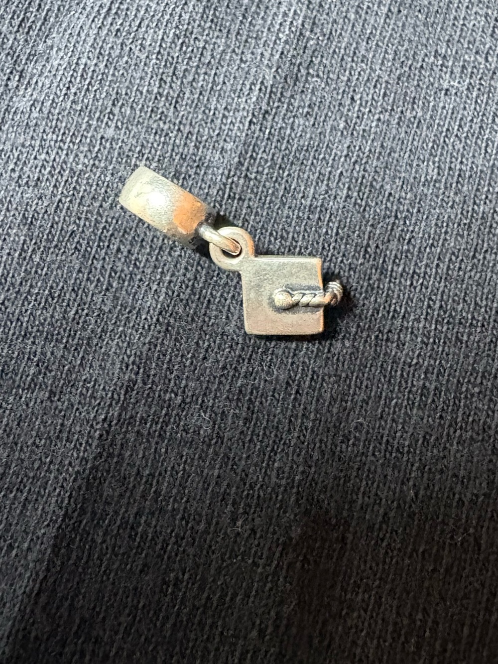 Sterling Silver Dangle Charm in Gold Tone - Picture 2 of 5
